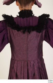  Photos Woman in Historical Dress 3 19th century Purple dress historical clothing upper body 0004.jpg
